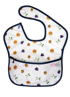 melii Pack Of 2 Baby And Toddler Fold Up Bib With Scoop - Bear  - Image 1