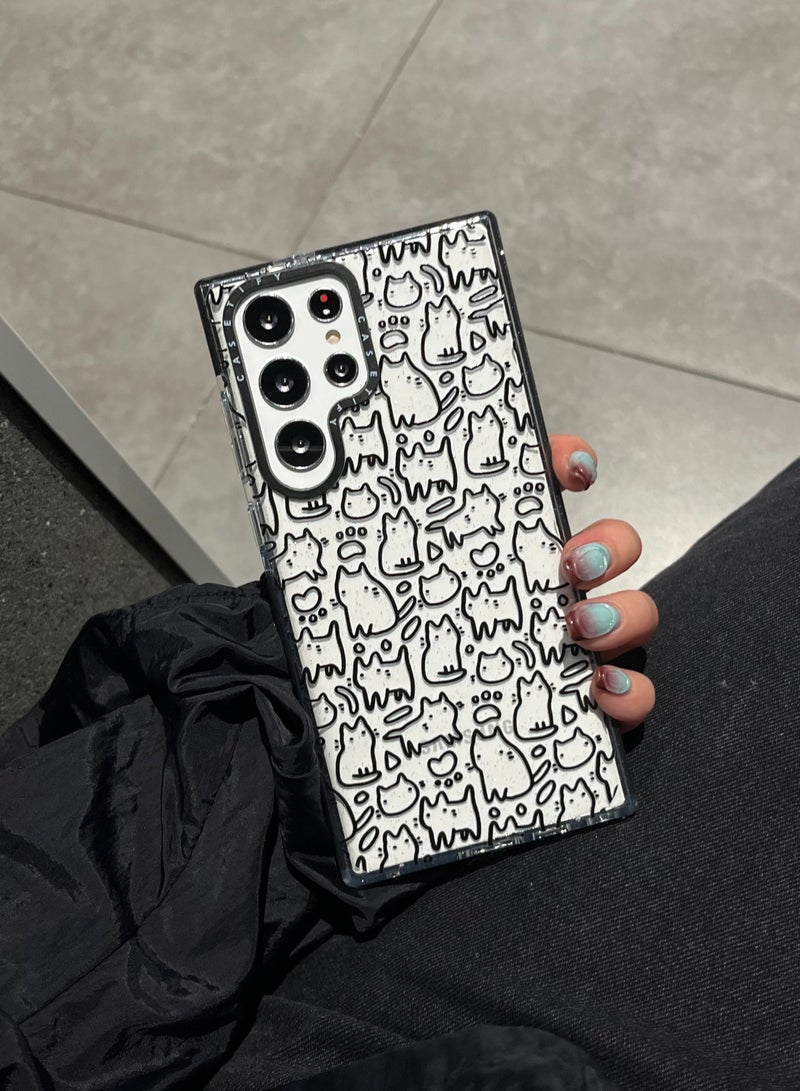 Samsung Galaxy S24 Ultra "Doodle Cats" Case