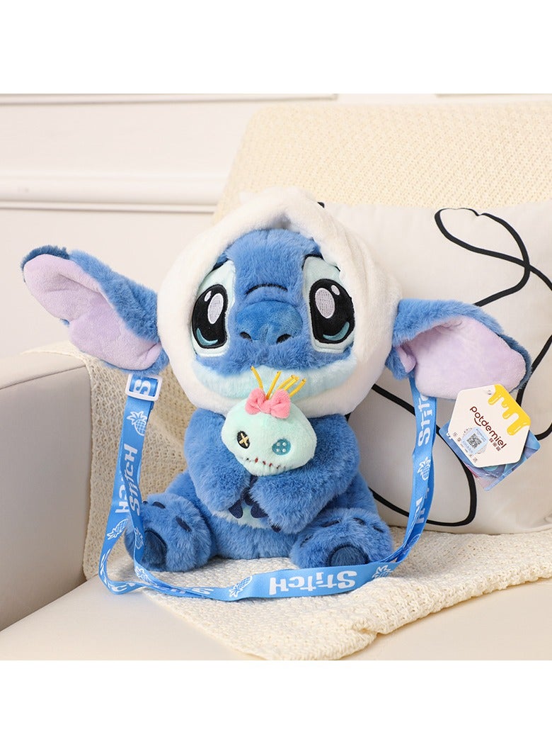 STITCH قلادة ستش سلسلة الرسوم المتحركة اللطيفة قلادة حقيبة ظهر لطيفة قلادة موضة صغيرة 25 سم