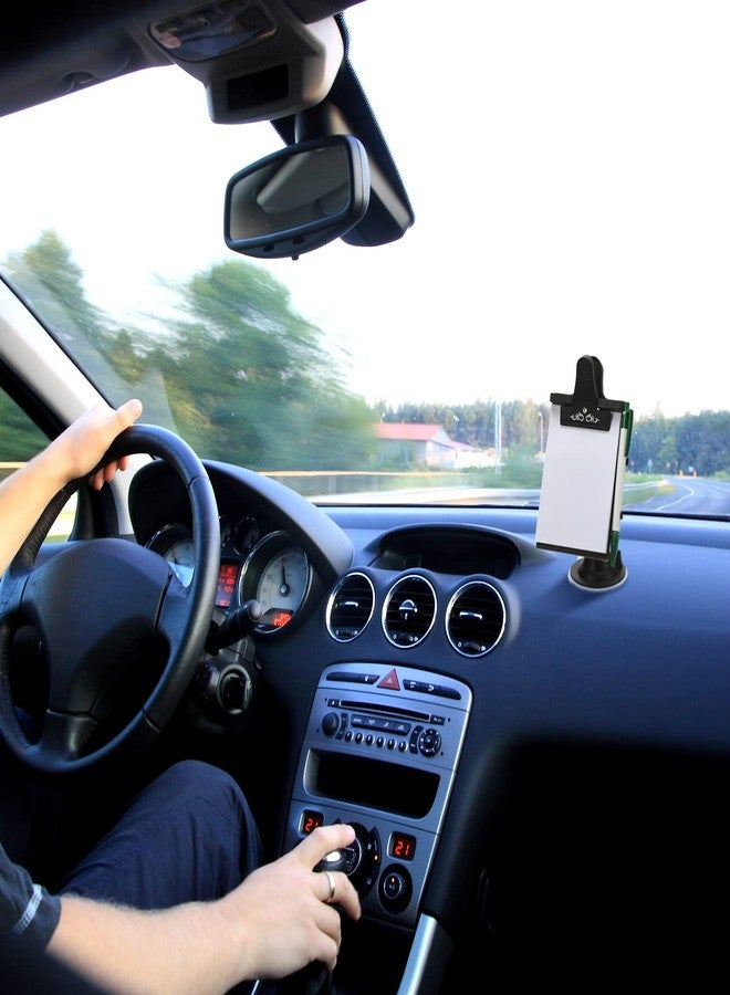 Harloon 2 Pcs Memo Pad with Pen Holder Car Clip Board Dashboard Clipboard with Notepad Message Notepad Holder Stationery Pads of 30 Pages Stationary Notepad Set for Cars Office Home Kitchen Supplies - Image 5
