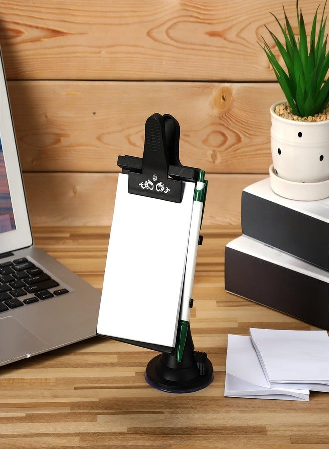 Harloon 2 Pcs Memo Pad with Pen Holder Car Clip Board Dashboard Clipboard with Notepad Message Notepad Holder Stationery Pads of 30 Pages Stationary Notepad Set for Cars Office Home Kitchen Supplies - Image 4