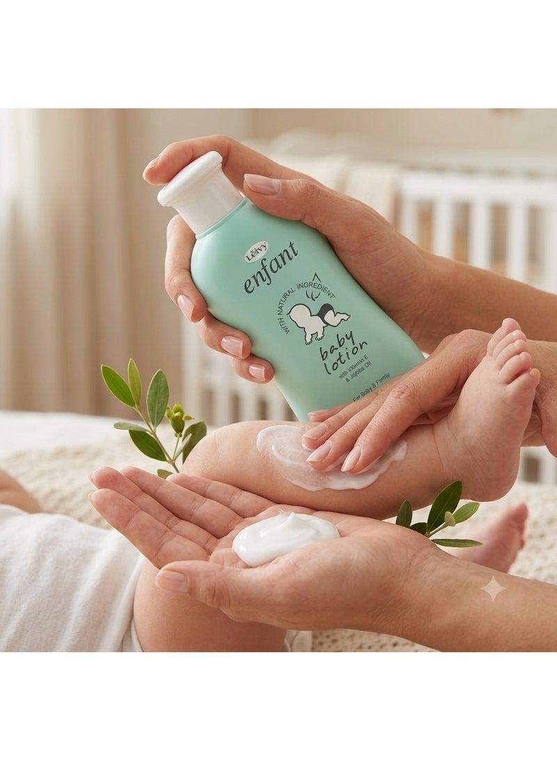 Leivy Enfant Baby Lotion with Vitamin E & Jojoba Oil 250 ml - Image 3