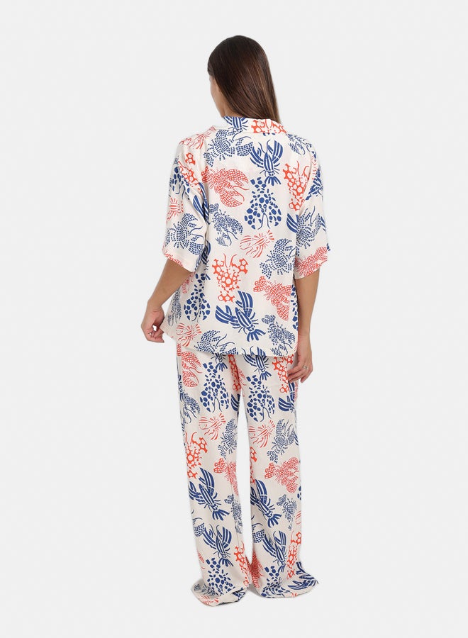 Carina Short Sleeve Printed Pyjama Set - Image 3