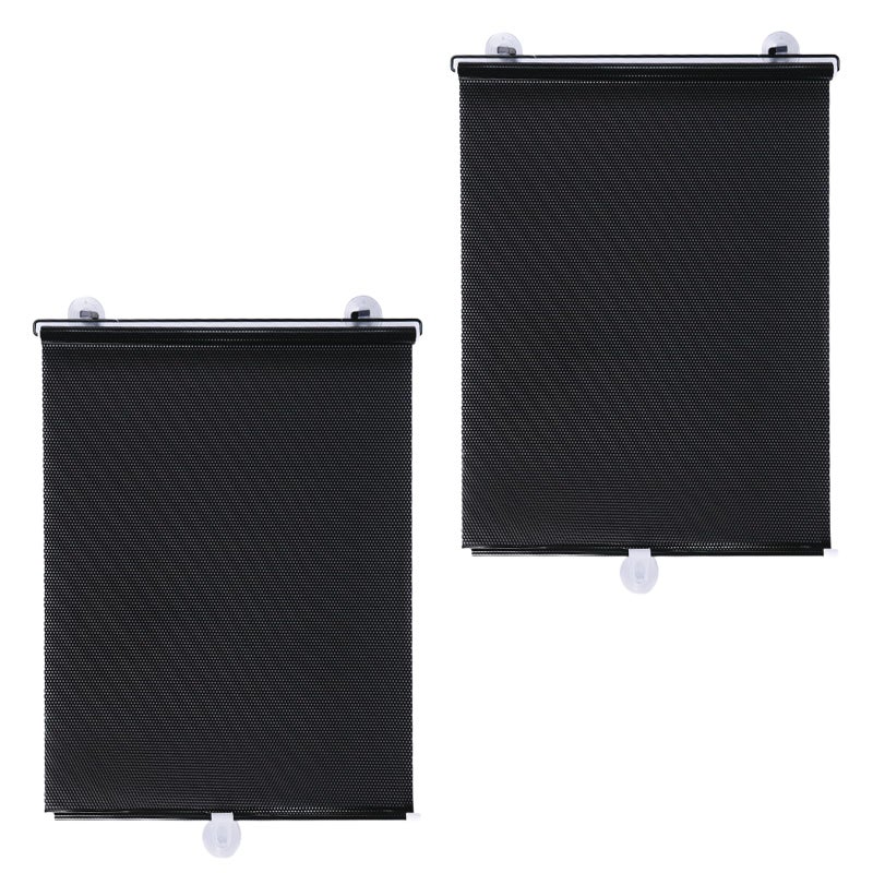PEWHAUL 2-Pack Auto-Retractable Window Shades,Suction Window Roller Shade, UV/Heat Blocking Roller Shade, No-Drill Easy Install for Home,Office (23x49 Inches) - Image 1