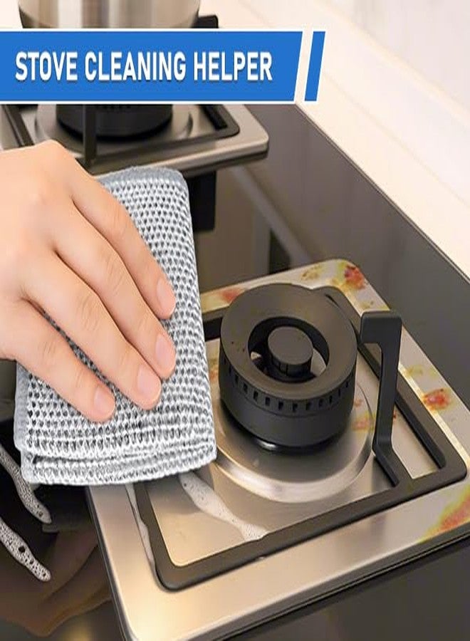 Aidoclip Non-Scratch Steel Wool Dishcloth - 50PC Set, Multi-Use Kitchen Scrubbers, Durable Cleaning Pads for Wet & Dry Use Grey (50pcs) - Image 5