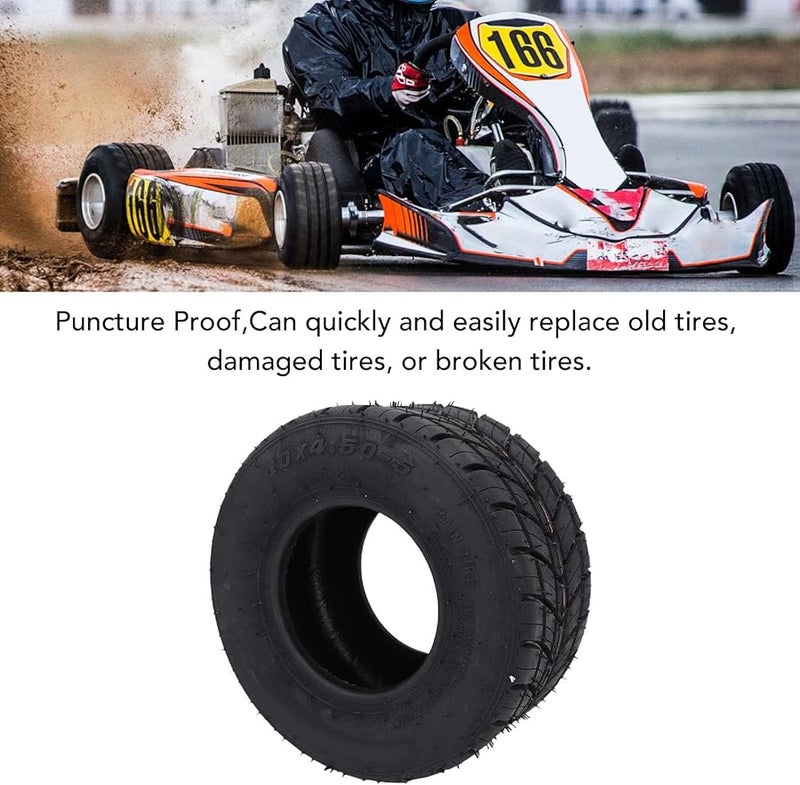 يوسو 10x4 50 5 إطار أمامي بدون أنبوب مقاوم للانزلاق مطاطي طويل الأمد مع قبضة ممتازة لعربات الجوكارت ومركبات ATV وUTV والدراجات الرباعية - Image 4