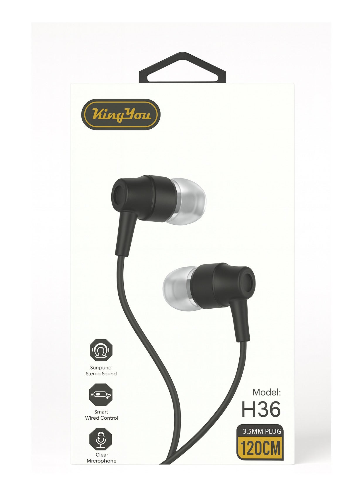 كينج يو Kingyou H36 Wired Stereo Earphones