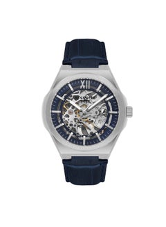 Lee Cooper Men's Watch, Automatic  Display and Leather Strap - LC08050.399, Blue