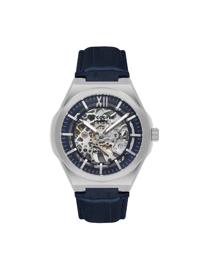 Lee Cooper Lee Cooper Men's Watch, Automatic  Display and Leather Strap - LC08050.399, Blue  - Image 1