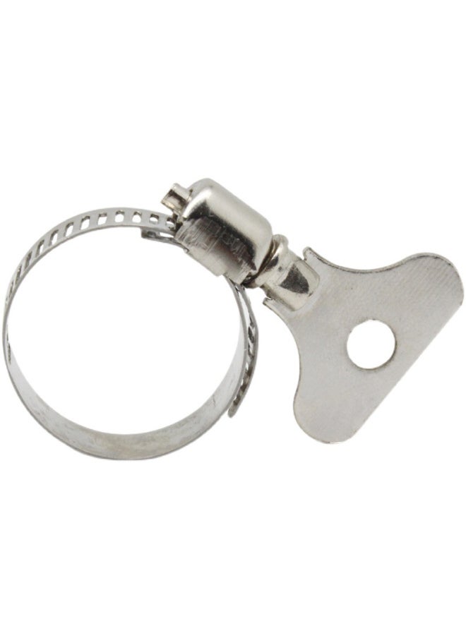 Direct 304 Stainless Steel Handle Throat Hoop Plastic Handle Throat Hoop Iron Handle Throat Hoop Hand Screw Throat Hoop-Specifications:304 Handle 19-29  - Image 1