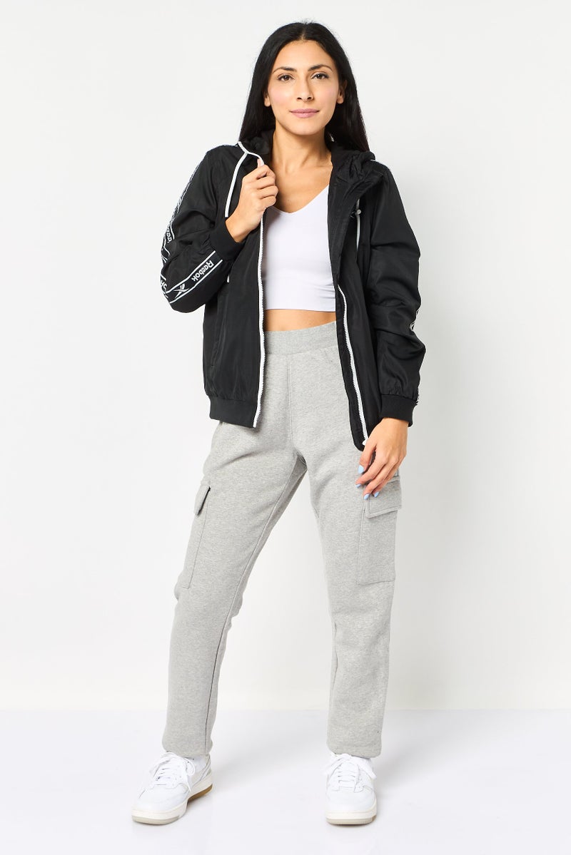 Reebok Women Sportswear Fit Long Sleeve Training Jacket, Black - Image 2