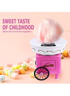 SUPREMIUM Mini Cotton Candy Machine - Vintage Pink Hard Sugar Floss Maker Kit for Kids Birthday Parties, DIY Homemade Treats, Includes Bamboo Sticks & Scoop - Perfect Gift for Kids' Birthday Parties  - Image 4