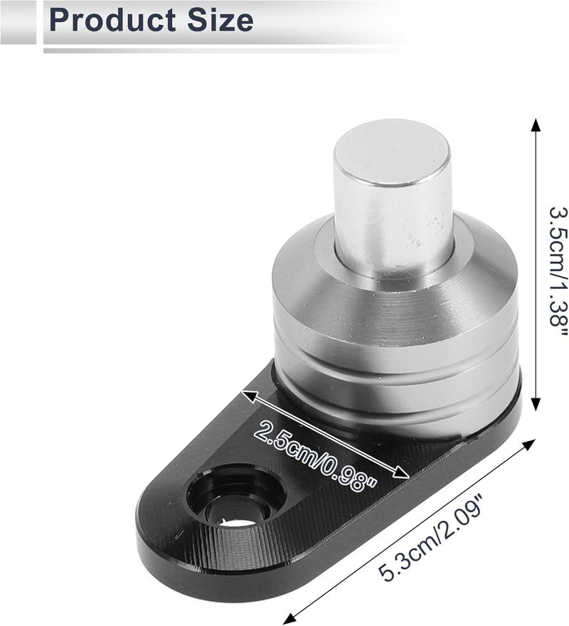 RATCHROLL Universal Motorcycle Brake Lever Parking Button Lock Switch - Silver Tone - Image 3