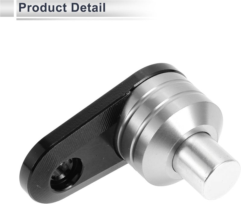 RATCHROLL Universal Motorcycle Brake Lever Parking Button Lock Switch - Silver Tone - Image 5