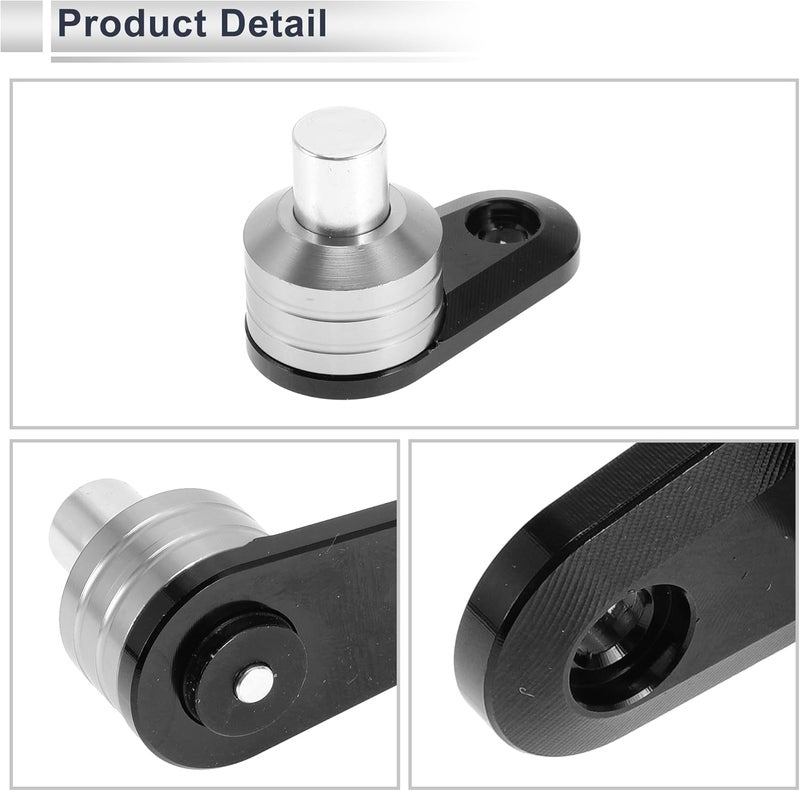 RATCHROLL Universal Motorcycle Brake Lever Parking Button Lock Switch - Silver Tone - Image 4