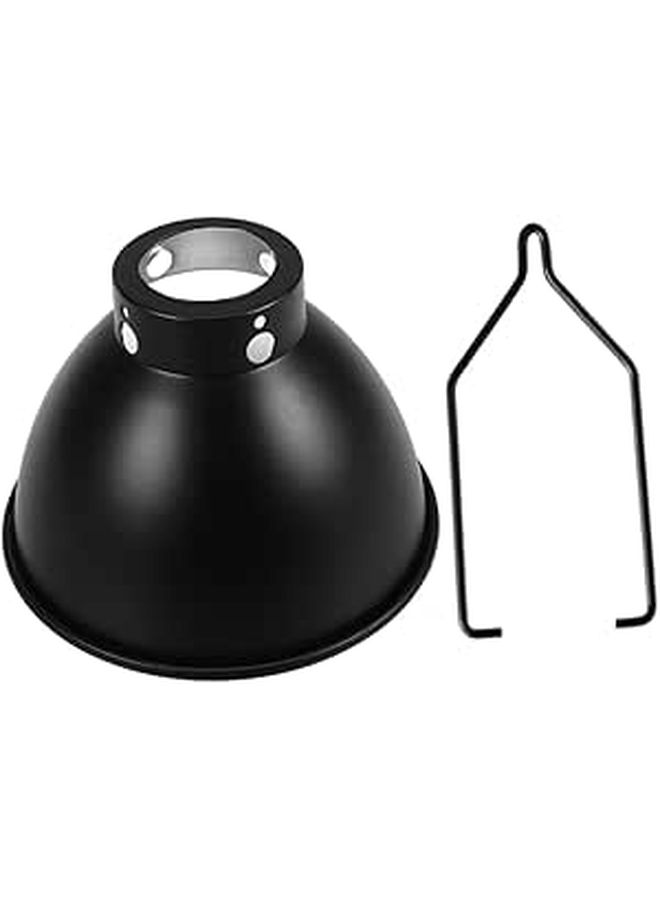 2pcs Reptile Heat Lamp Shade With Hook Wide Angle High Temperature Resistant - Image 1