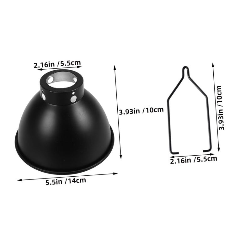 2pcs Reptile Heat Lamp Shade With Hook Wide Angle High Temperature Resistant - Image 3