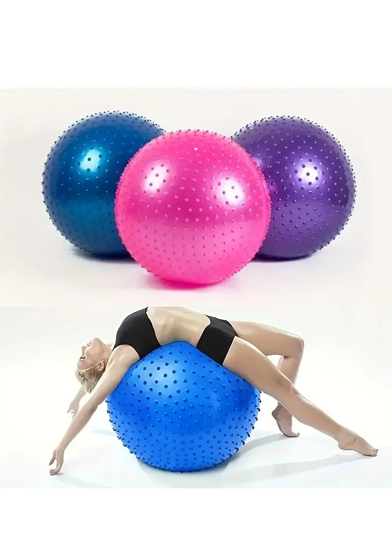 Spall Sensory Yoga Ball 65cm with Air Pump Thickened Stability Balance Sense for Physical Fitness Exercise - Image 2