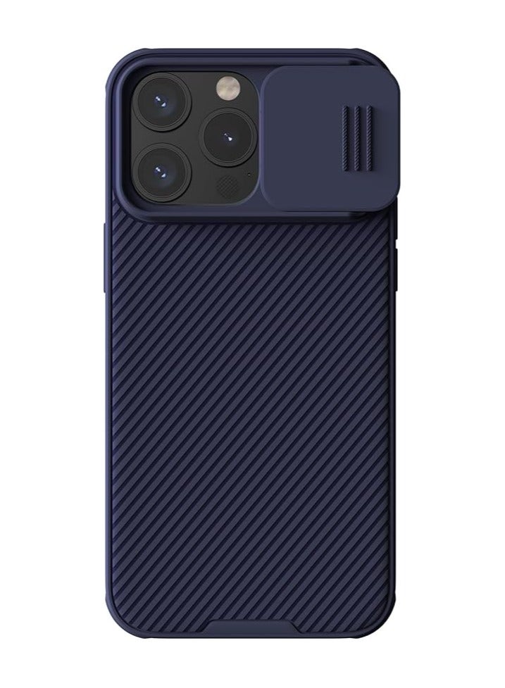NILLKIN CamShield Pro Case for iPhone 15 Pro Max - Slide Camera Protection with Shockproof TPU Edges and Hard PC Back Frame | Deep Purple - Image 1