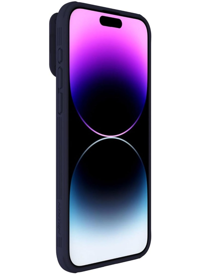 NILLKIN CamShield Pro Case for iPhone 15 Pro Max - Slide Camera Protection with Shockproof TPU Edges and Hard PC Back Frame | Deep Purple - Image 3