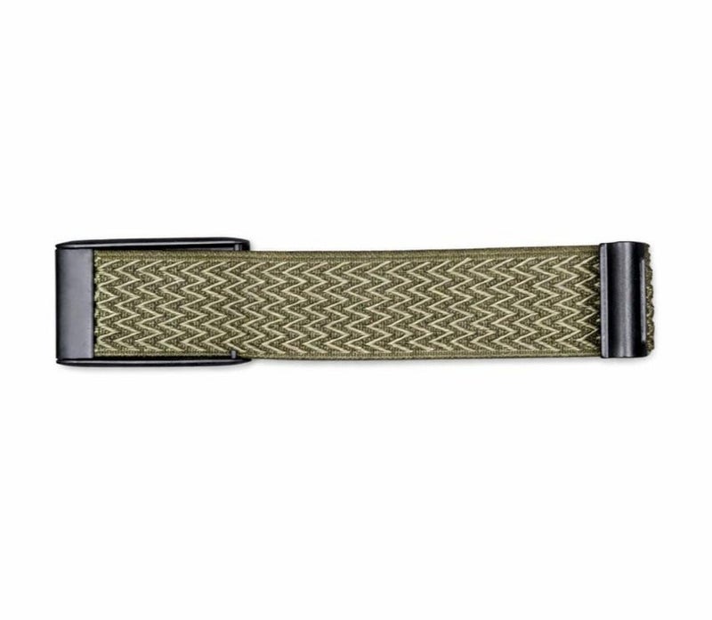 Premium Sport Band for WHOOP 4.0 - Stylish Chevron Pattern - Ivy Green with Matte Black Clasp - Image 3