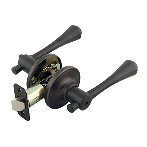 Design House 702431 Ironwood Privacy Bed and Bath Door Lever Brushed Bronze - Image 1