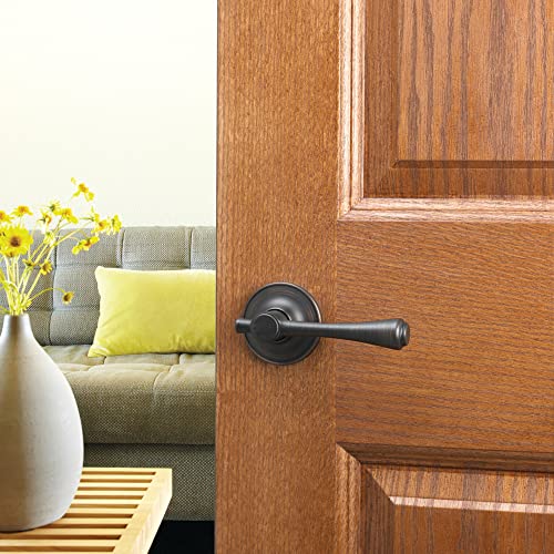 Design House 702431 Ironwood Privacy Bed and Bath Door Lever Brushed Bronze - Image 3