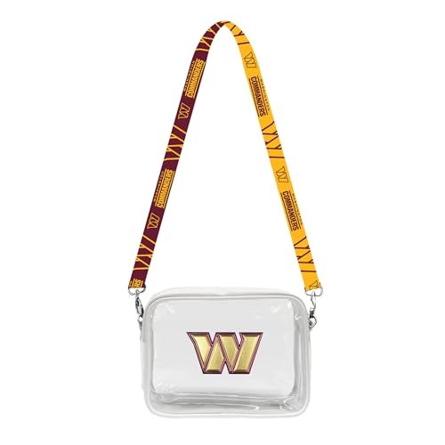 Littlearth Washington Commanders NFL Clear Fanny Fan Purse - Image 1