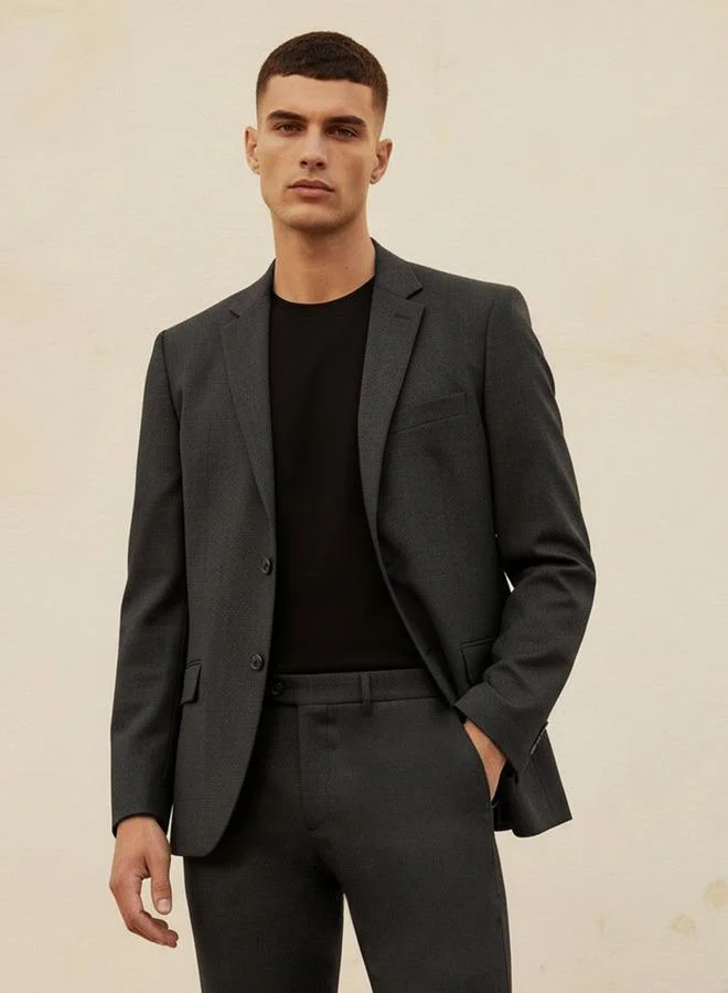 Splash FAV Men Regular Fit Notch Lapel Blazer
