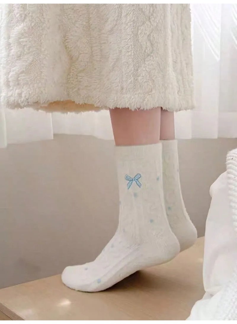 Women’s Winter Socks Set Of 5 Pairs – Assorted Long Winter Socks With Various Designs Made From Ultra-Soft Fabric, Providing Excellent Warmth During Cold Winter Days - Image 3