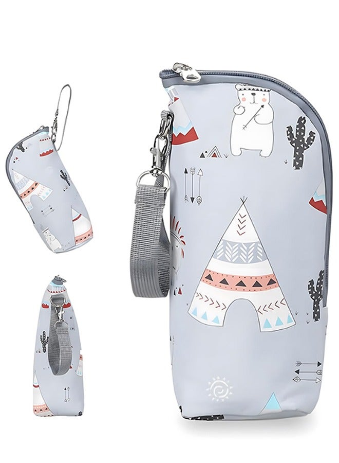 meayul Bottle Insulated Bag, Baby Bottle Cooler Tote Bags, Milk Bottle Storage Bottle Thermal Pouch, Portable Breastmilk Storage Tote, Insulated Bottle Bag for Travel and Other Outdoor Activities for Nursing Mom Daycare Travel  - Image 1