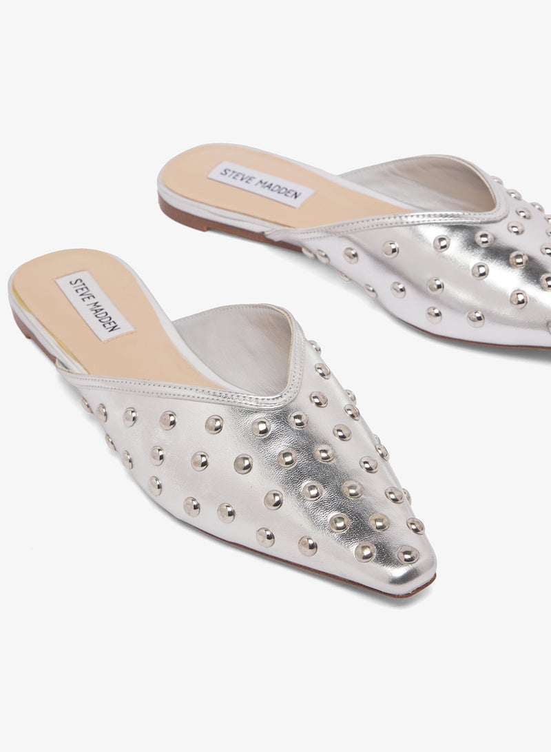 STEVE MADDEN Mayah Stud Embellished Pointed Toe Mules - Image 4