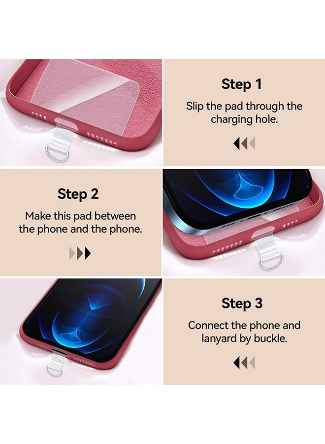 Tersely Pearl Chain Phone Lanyard, 120cm Length with 4 Tether Tabs, Anti-Theft Crossbody Strap for iPhone 17/16 Pro Max/Samsung/Google and Most Smartphones, Phone Neck Holder for Women - Image 5