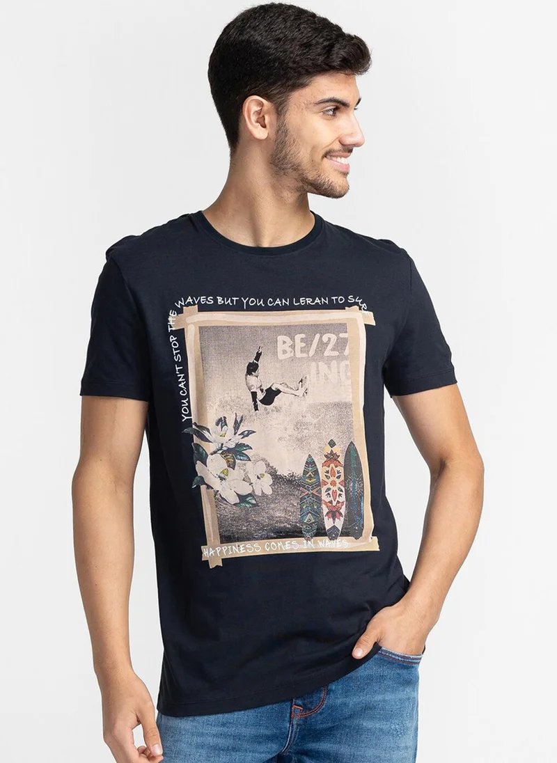بيينغ هيومان Graphic Printed Regular Fit T-shirt