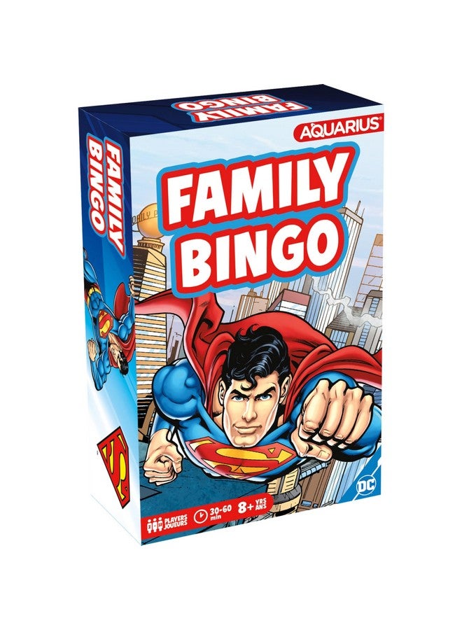 Aquarius AQUARIUS Superman Family Bingo - Fun Family Party Game for Kids, Teens & Adults - Entertaining Game Night Gift - Officially Licensed DC Comics Superman Merchandise - Image 1