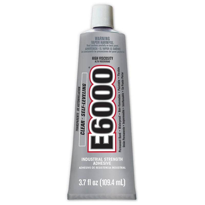اي 6000 لاصق E6000 عالي اللزوجة 3.7 أونصة سائلة، عبوة واحدة شفافة 3 أونصة سائلة - Image 1