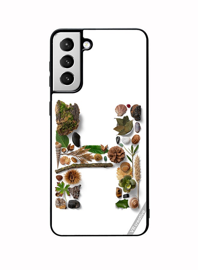 VR CREATIVE Protective Case Cover For Samsung Galaxy S22 Plus 5G Alphabet H Design Multicolour - Image 1