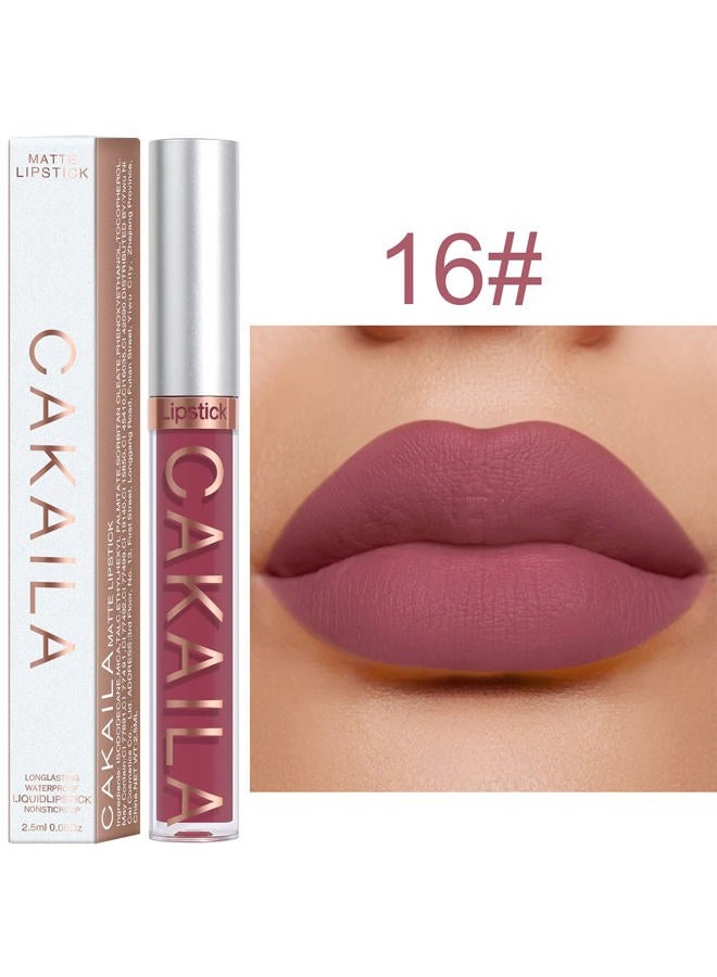 KARNAR 3Pcs Lipstick Matte Liquid Lipstick Lipgloss Set for Women labiales mate 24 horas originales matte larga duracion 24 Deep Red Original 24 Hour Lipstick Lip Stain Long Lasting Waterproof - Image 2