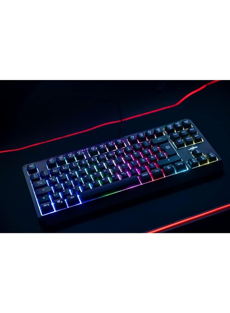 uRage | Exodus 200 TKL Gaming Keyboard, Responsive Keyboard with Anti-Ghosting, RGB Lighting, Tenkeyless Format, Layout, Black - Image 5