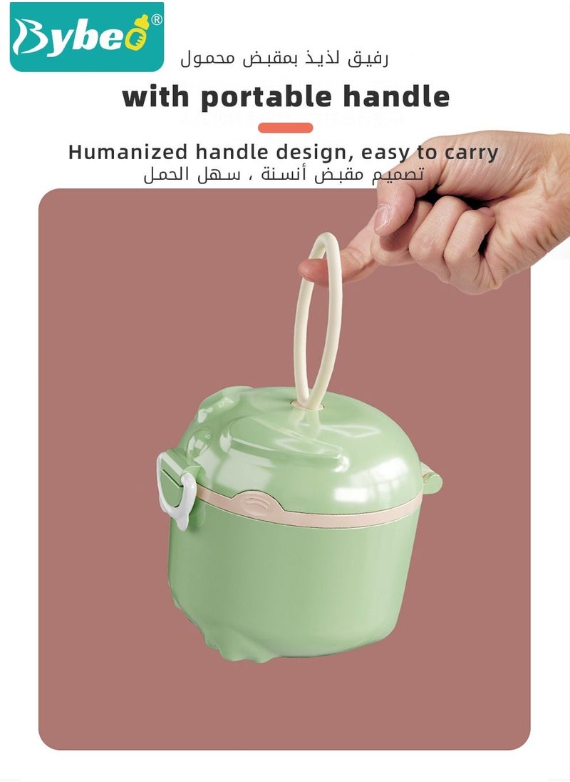 Bybeo - Baby 2PCS Portable Travel Milk Formula Dispenser Containers Candy Fruit Snack Storage Container with Scoop and Visual scale, BPA Free - Image 1