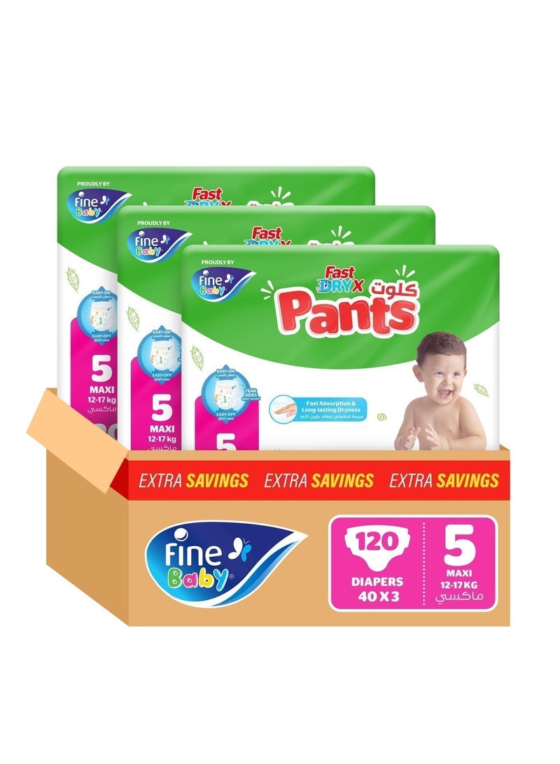 Fine Baby Instant Dry Pants Maxi Size 5 12-17kg - Image 1