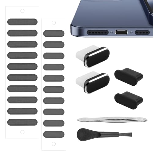 AILOVETECK USB C Dust Plug for iPhone 15 16 17 Series, USB C Port Cover Phone Speaker Cover, Phone Charging Port Cleaner for Samsung Galaxy S23, S22 Ultra S21 FE S20, Note 20 and All Type-C Devices - Image 1