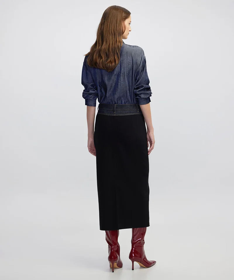 Ipekyol  Mixed Media Pencil Skirt for Women | Best Price UAE