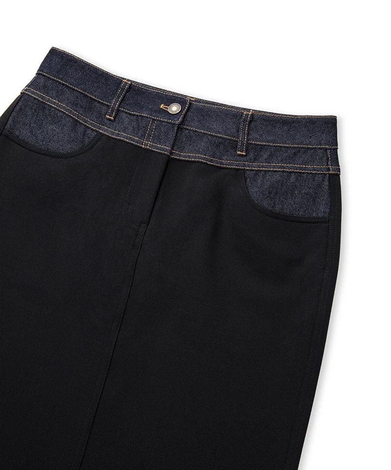 Ipekyol  Mixed Media Pencil Skirt for Women | Best Price UAE