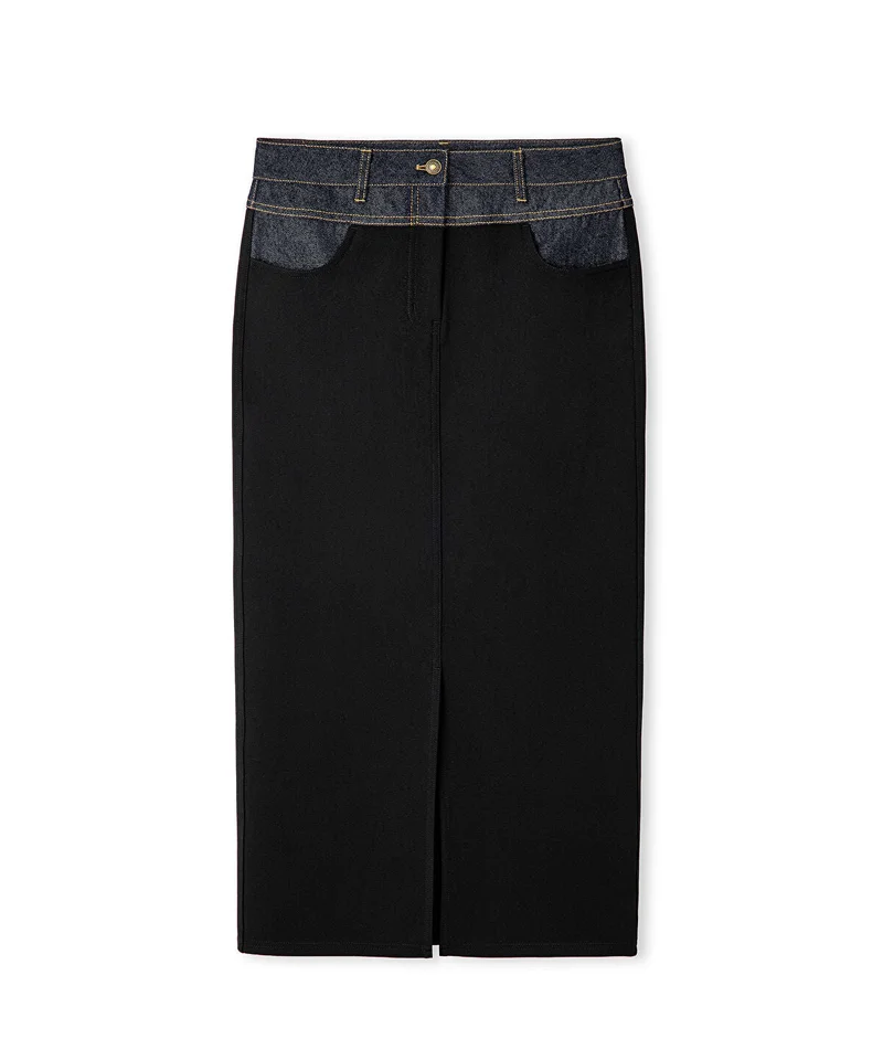 Ipekyol  Mixed Media Pencil Skirt for Women | Best Price UAE