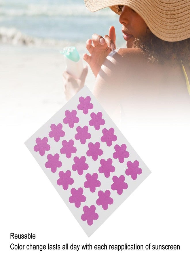 Jiawu Stickers for Sunscreen, 120 Count Detection Stickers, Sweat & Activated Sunscreen Stickers, You Can Wear All Day, Changes Color to Help Prevent Sunburn - Image 3