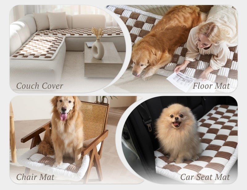 ODreamyDogs Couch Cushion Cover for dogs Sofa Cover Washable Pet Love Seat Couch Covers for Sofa Slipcovers Couch Protector Blanket for Dogs Sofa Cushion Covers for Pets Washable Pad Dark Brown 70x150cm/27.6x59in - Image 5