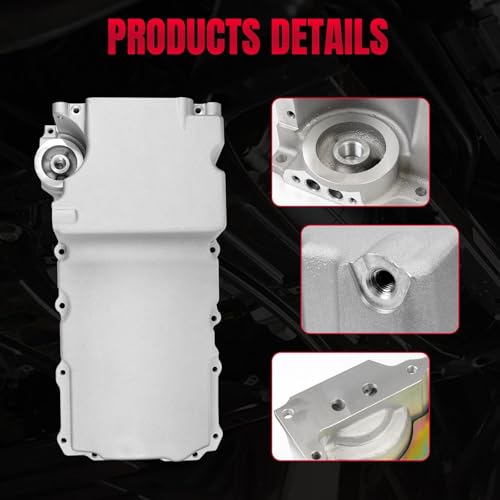 GSTP Swap Retrofit Aluminum Oil Pan Kit Compatible with GM Chevy GMC LS1 LS6 LS2 LS3 LS6 LSX 4.8 5.3L 5.7L 6.0L 6.2L Engines 1955-1987 Replaces 81074 302-1 LS - Image 2