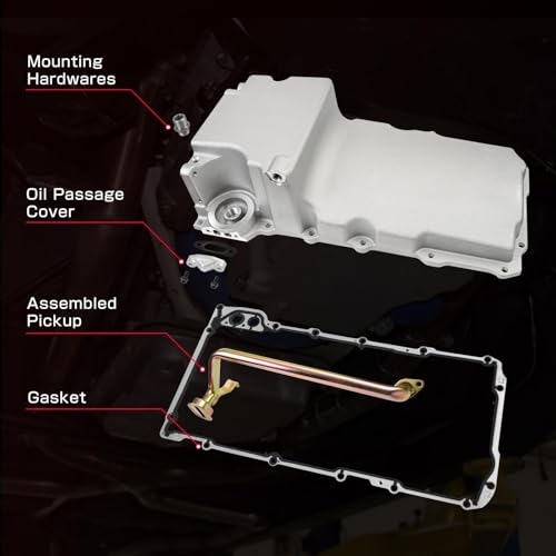 GSTP Swap Retrofit Aluminum Oil Pan Kit Compatible with GM Chevy GMC LS1 LS6 LS2 LS3 LS6 LSX 4.8 5.3L 5.7L 6.0L 6.2L Engines 1955-1987 Replaces 81074 302-1 LS - Image 3
