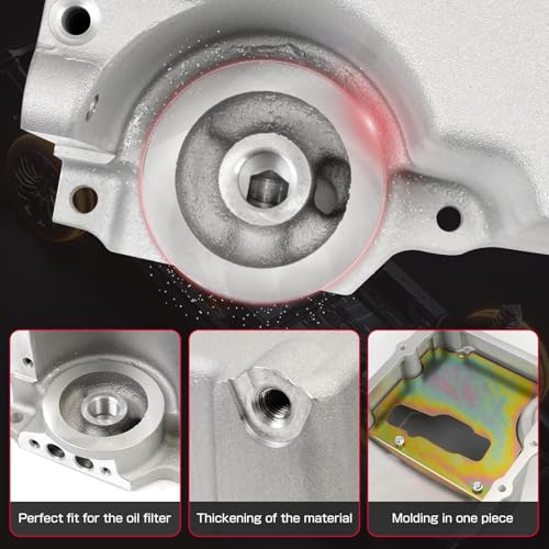 GSTP Swap Retrofit Aluminum Oil Pan Kit Compatible with GM Chevy GMC LS1 LS6 LS2 LS3 LS6 LSX 4.8 5.3L 5.7L 6.0L 6.2L Engines 1955-1987 Replaces 81074 302-1 LS - Image 5